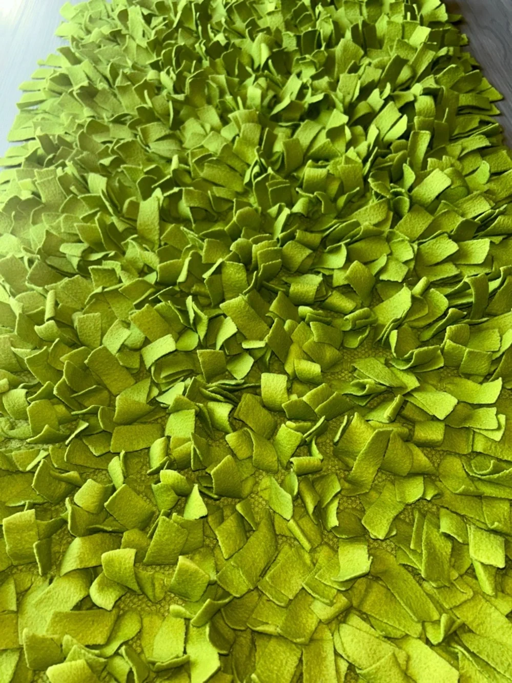 Shaggy Accent Throw Rug Lime Green NWOT Bath Textured Shaggy Artsy